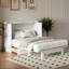 Armoire-lit escamotable Murphy avec station de charge et grand tiroir de rangement