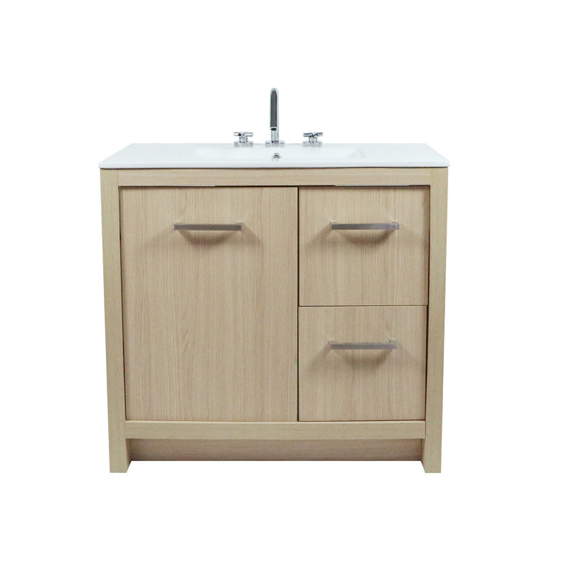 36'' Single Bathroom Vanity with Ceramic Top