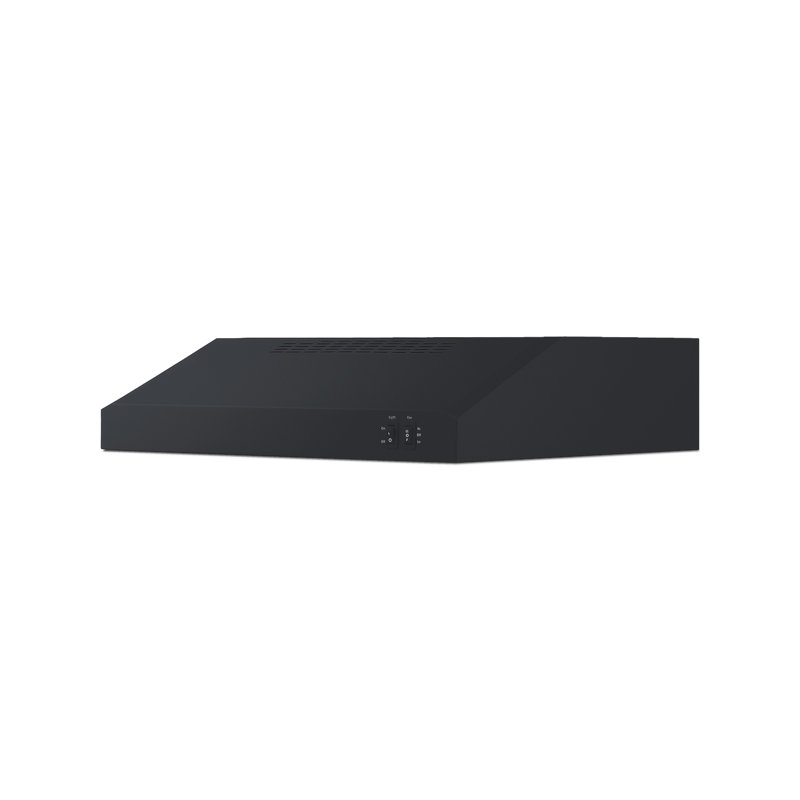 Summit 20" Black Stainless Steel Convertible Under Cabinet Range Hood