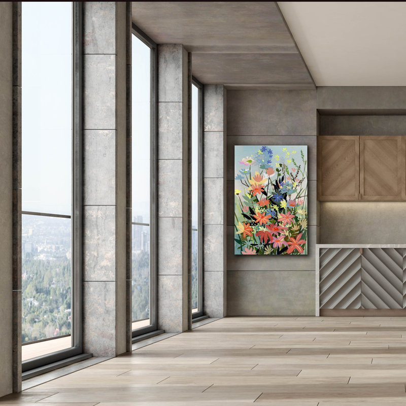  «Pastel Wildflowers» par Brook Page, art mural 40 po x 60 po