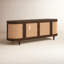 Buffet en bois massif de 70 po de largeur Grande