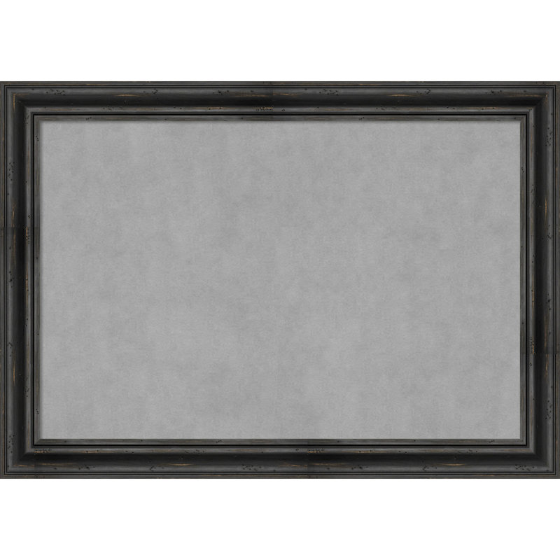 Tableau magnétique encadré noir rustique, H 29 po x l 41 po