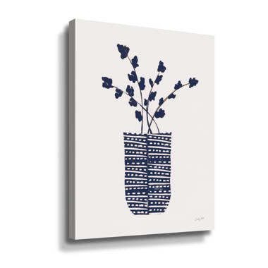 Stupell Industries Soothing Eucalyptus Ikebana Vases Layered Brushstrokes Painting Gray Framed Art Print Wall Art, Design by Sue Riger