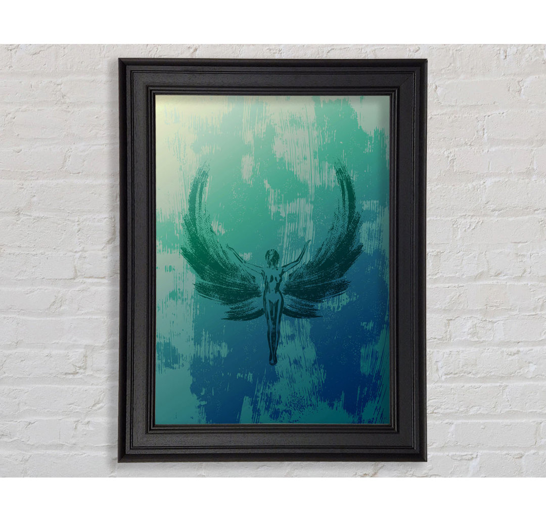 Gerahmtes Wandbild Green Angel