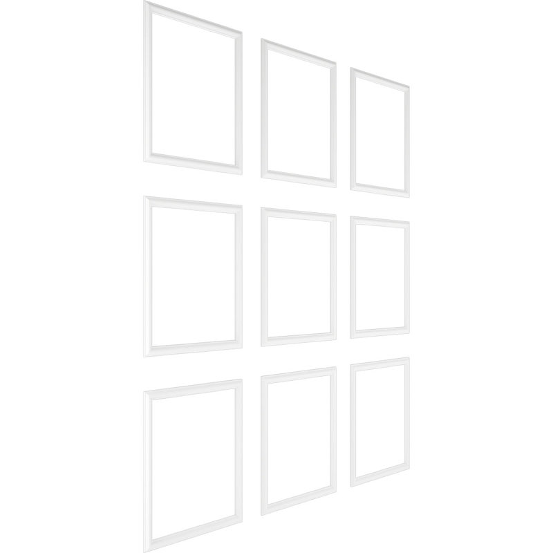 108'' H x 94.5'' W x 0.5'' D Wainscot Panelling