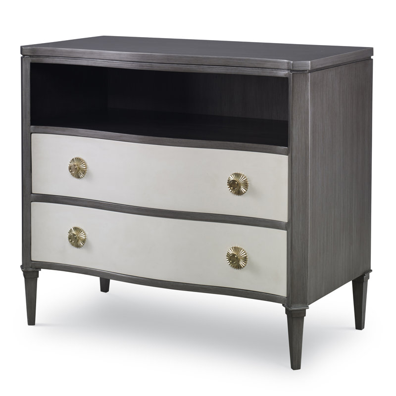 Stella Accent Chest, Gray/White