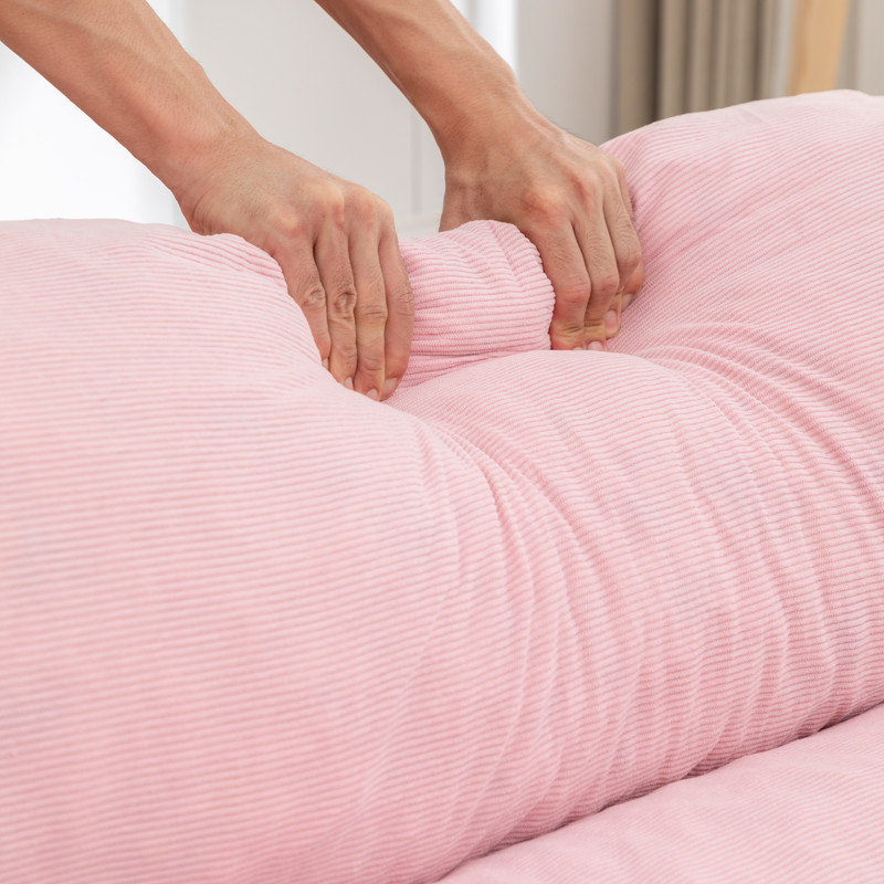 Canapé réglable en velours côtelé avec sangles, fauteuil pour plusieurs personnes
