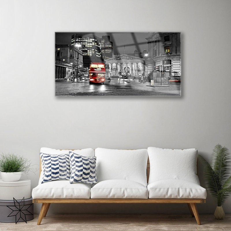 Houses City - Unframed Photograph on Glass