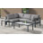 Quintarius 90'' Wide Aluminum Patio Sectional with Cushions-61209645-61189548