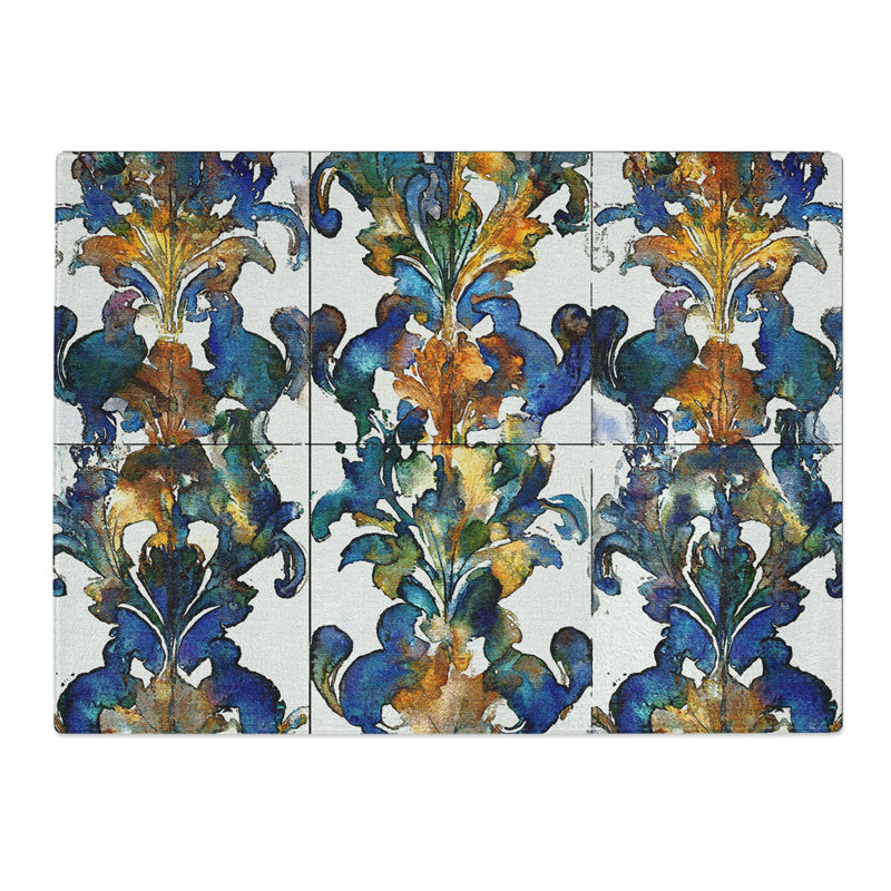 Watercolour Painting Vol.1  Glass Chopping Board