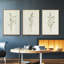 Olive Leaves I, ensemble de 3 toiles encadrées sur toile-97710949-97710950