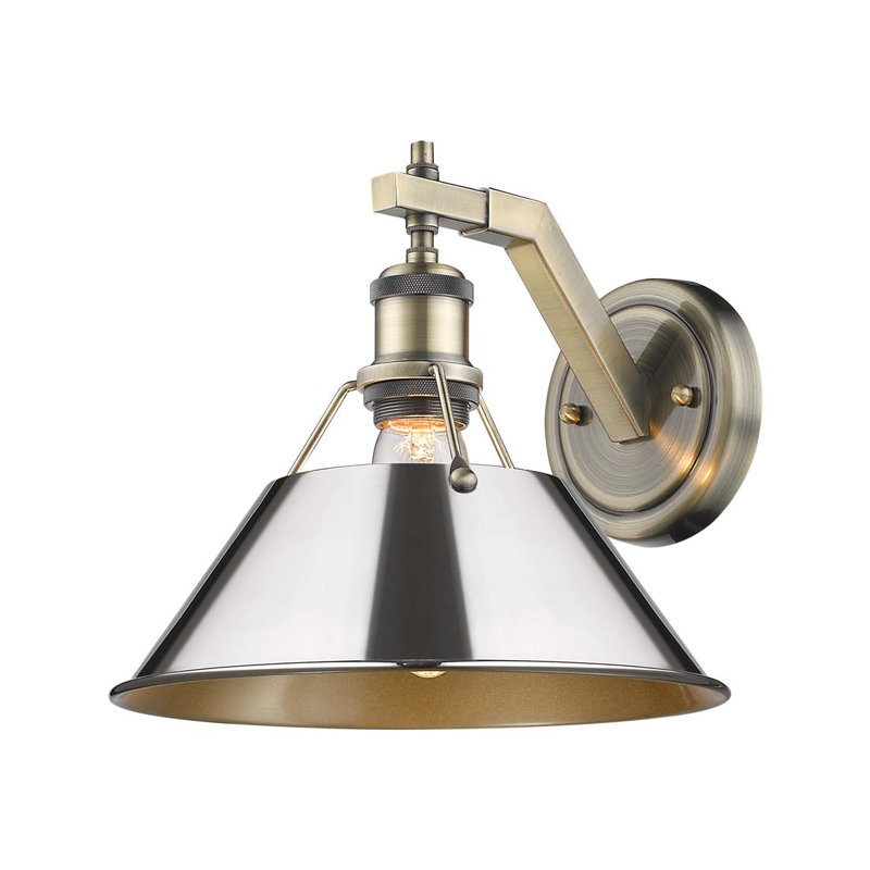 Weatherford Steel Spotlight, Aged Brass, Chrome