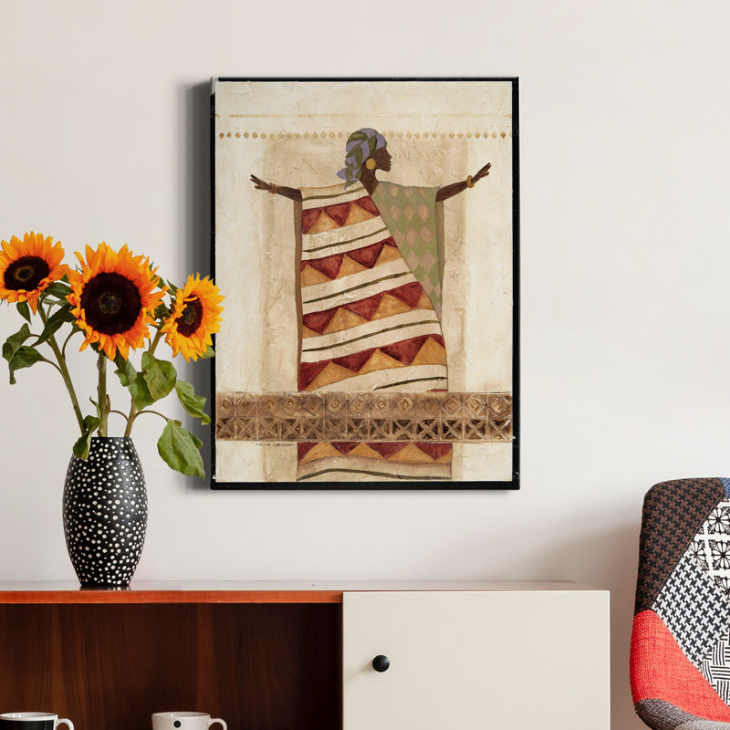 Beauté africaine I - impression sur toile tendue, H 20 po x l 16 po x P 1 po