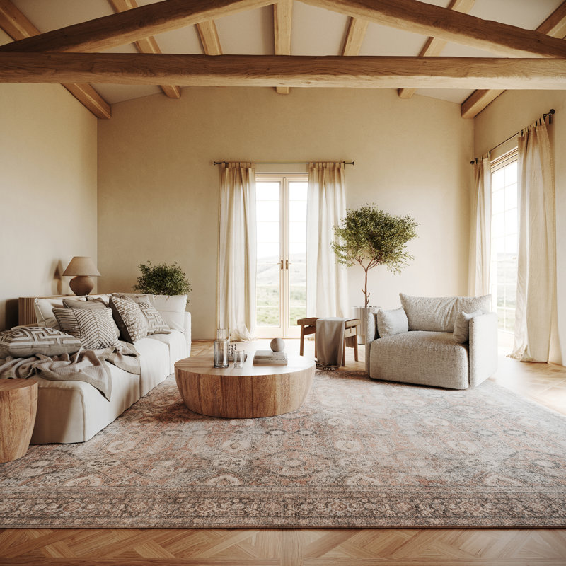 Tapis traditionnel à médaillon rétro de la collection Nuloom Hillstone Aether, Rectangle 9 pi x 12 pi