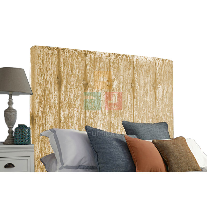 Tibbs Upholstered Headboard, Single (3'), Gold
