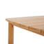 Table de salle à manger d'extérieur carrée en eucalyptus de 55 po Rachel 