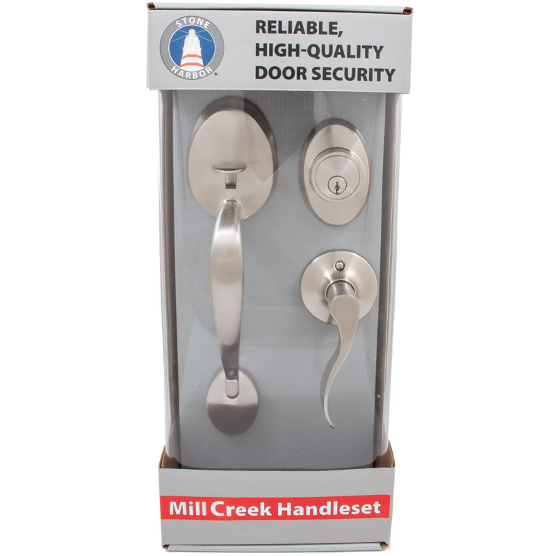 Poignée Mill Creek avec levier Beaverton, rainure KW, paquet transparent, quincaillerie bronze rétro par Stone Harbor