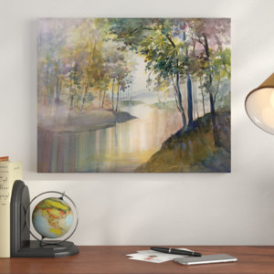 'Reflections and Memories' Graphic Art Print on Canvas
