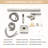 Freestanding Waterfall Bathroom Faucet, 360 Swivel Spout And Hand Shower, Dual Temperature, Brushed Nickel Brass Faucet With Tub Detachable Handheld, Rotatable, Temperature Control,-120883119