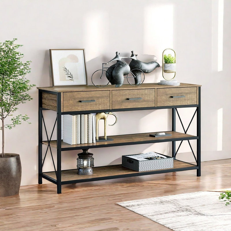 Console Iron Art, H 31,5 po x l 70,87 po x P 11,81 po