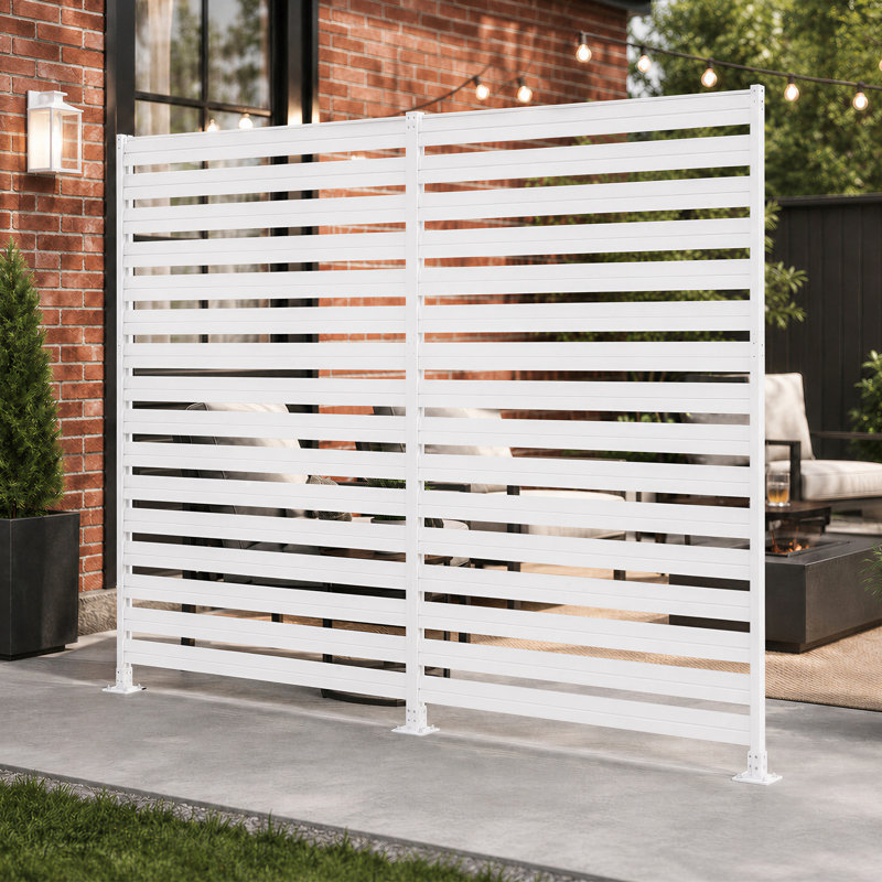 Ensemble de fixation pour poteau de clôture d'extérieur et d'intimité