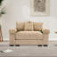 Fauteuil surdimensionné en velours côtelé avec repose-pieds -1516888307