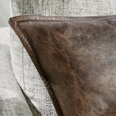 Cutler Leather Accent Pillow
