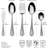 65-Piece Flatware Set For 12-743016050