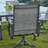 Aluminum Patio Dining Set with 53" Aluminum Round Dining Table and 6 PVC-coated polyester Swivel Dining Chairs-1037996307
