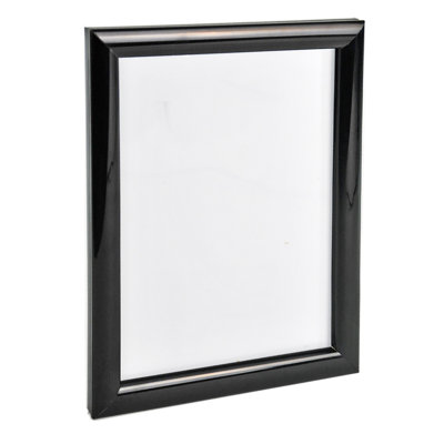 Wall Mount Plastic Snap Poster Frame 8.5" x 11" Portrait/Landscape Sign Holder Frame, 4-Pack