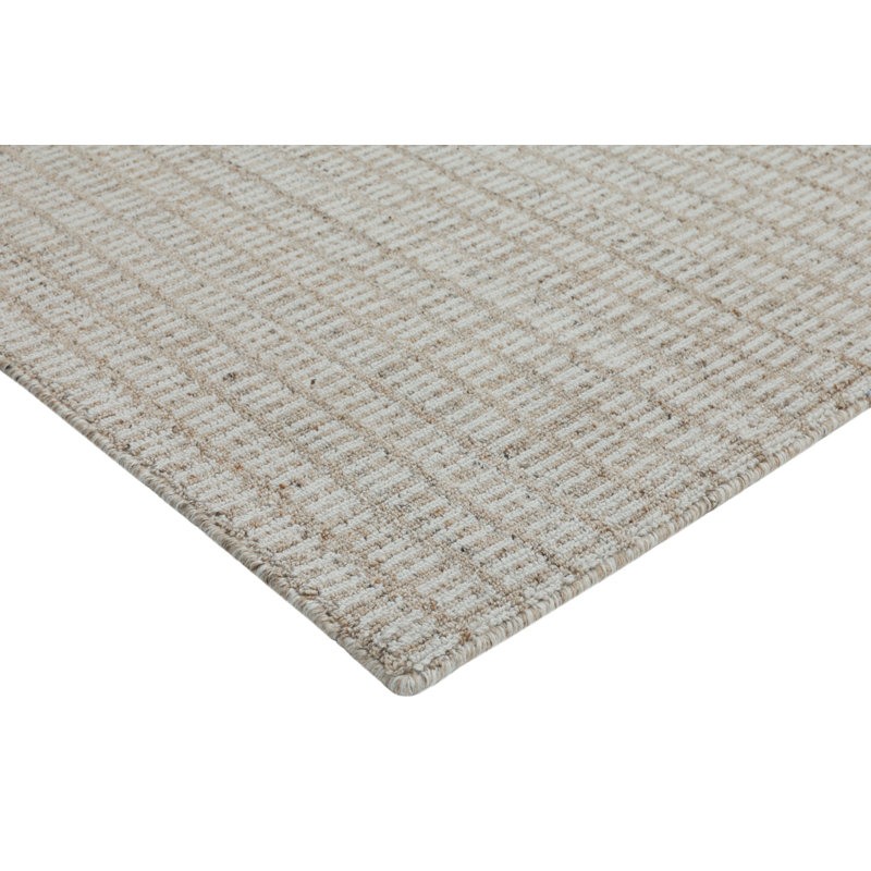 Kalise Bella Hand Tufted Wool Siba Rug, Beige, Runner 2'6" x 8'