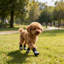 Chaussettes antidérapantes pour chien avec sangles réglables, taille L, gris-131214704
