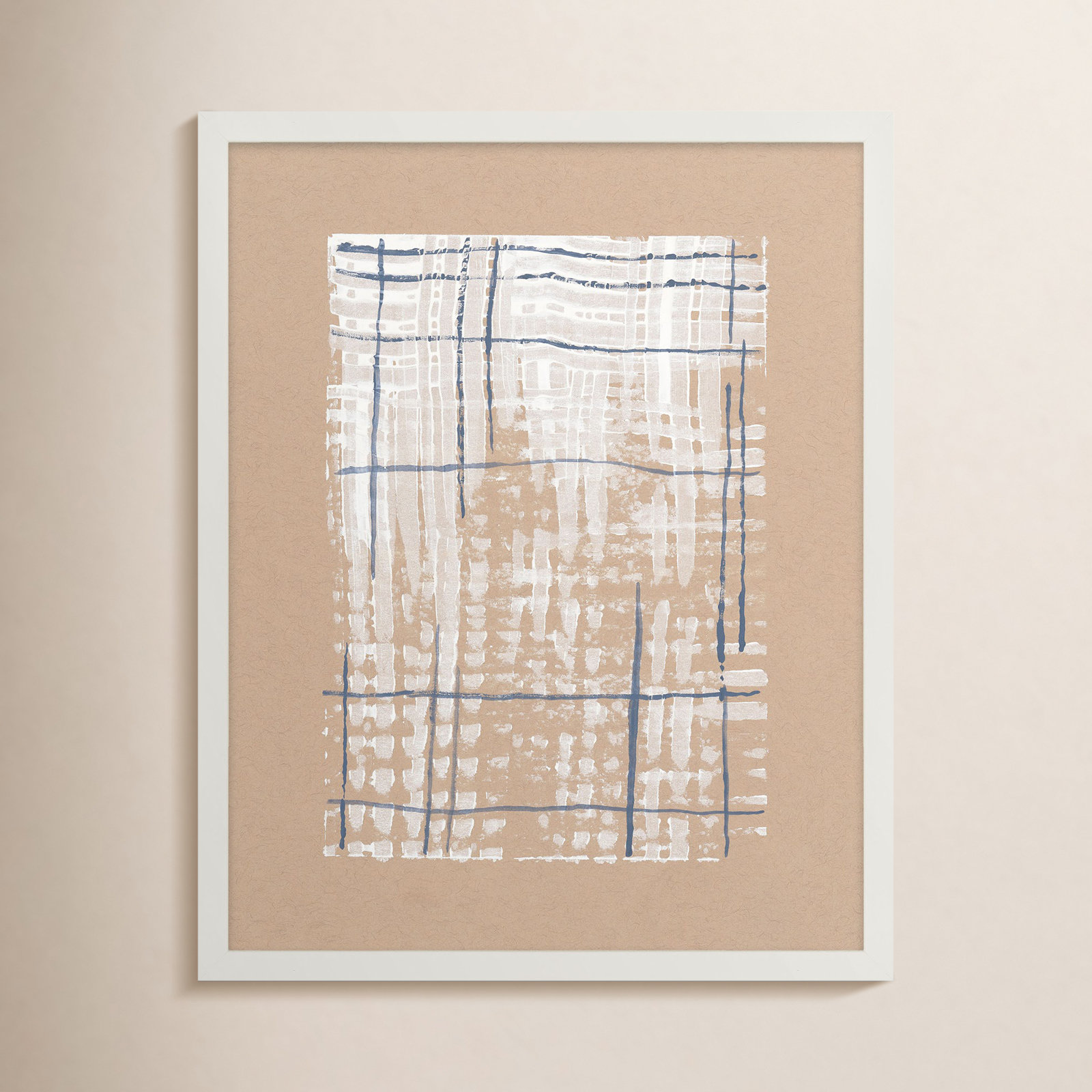 Network by Andrea Stokes, 24" W x 30" H, White Framed