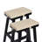 Set Of 2 Rectangle Bench Stool Cushion, Non-Slip Saddle Stool Seat Cushions Bar Stool Cushion With Machine Washable Cover