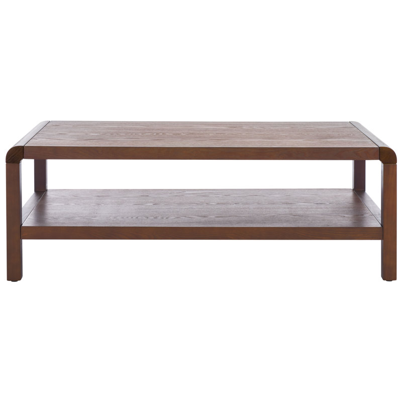 Newton 1 Shelf Coffee Table, Brown