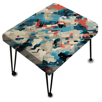 Cuber Techno Concealment - Repose-pieds rectangulaire abstrait