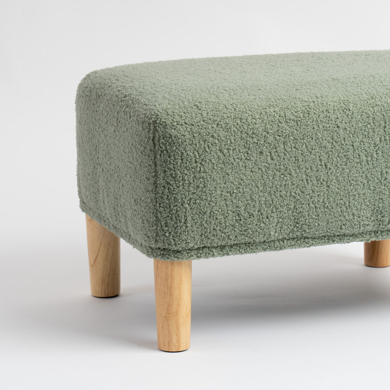 Boucle Foot Stool, Green
