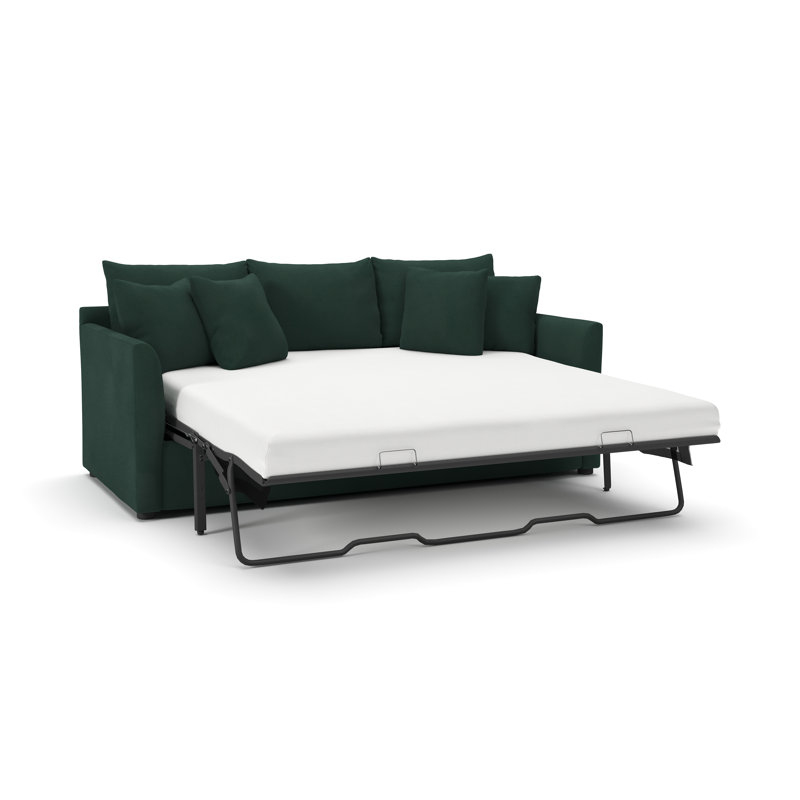 Cecelia Upholstered Sleeper Sofa, Marquis Spruce