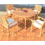 Grade-A DIY 11.5" x 11.5" Teak Wood Interlocking Deck Tile in Natural