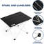 Ellefson Rectangular Metal Outdoor Camping Table - 56 cm W 40 cm D