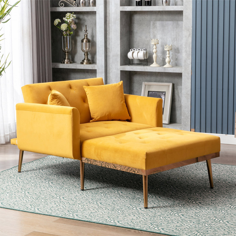 Fauteuil inclinable inclinable avec repose-pieds, deux accoudoirs et une structure en bois avec 1 coussin, beige (40,5 po x 33 po x 32 po)