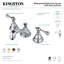 Robinet pour salle de bain espacé avec ensemble de drain bain-38270807