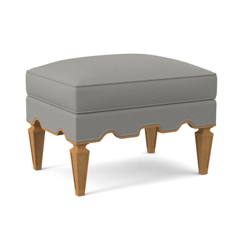 Repose-pieds Palm Beach, Ambre, 100% polyester ivoire Fizz