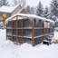 Abri de rangement extérieur en métal de 3 m de large x 3,6 m de profondeur