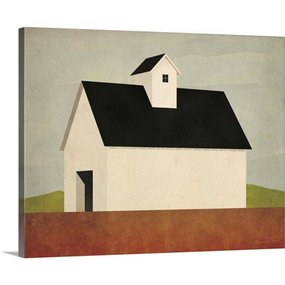 Reproduction d’art graphique sur toile, "Fall Barn" par Mark Adlington