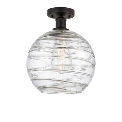 Glass Semi Flush Mount