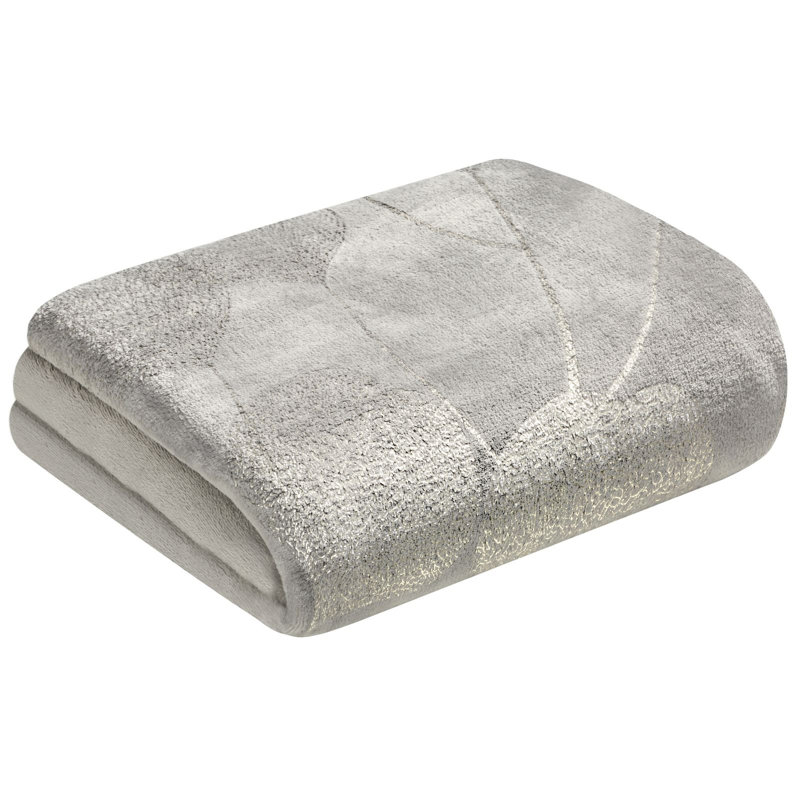 Plain Weave / Muslin Throw Blanket, Silver