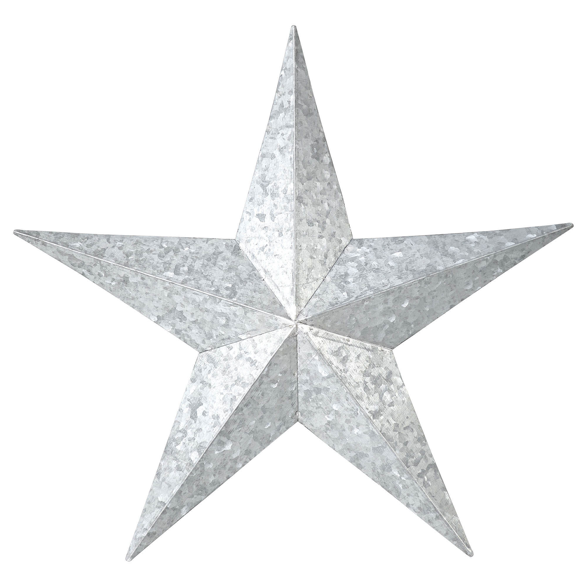  Festive Metal Star Wall Decor, 12" H x 12" W x 1.25" D, Gray