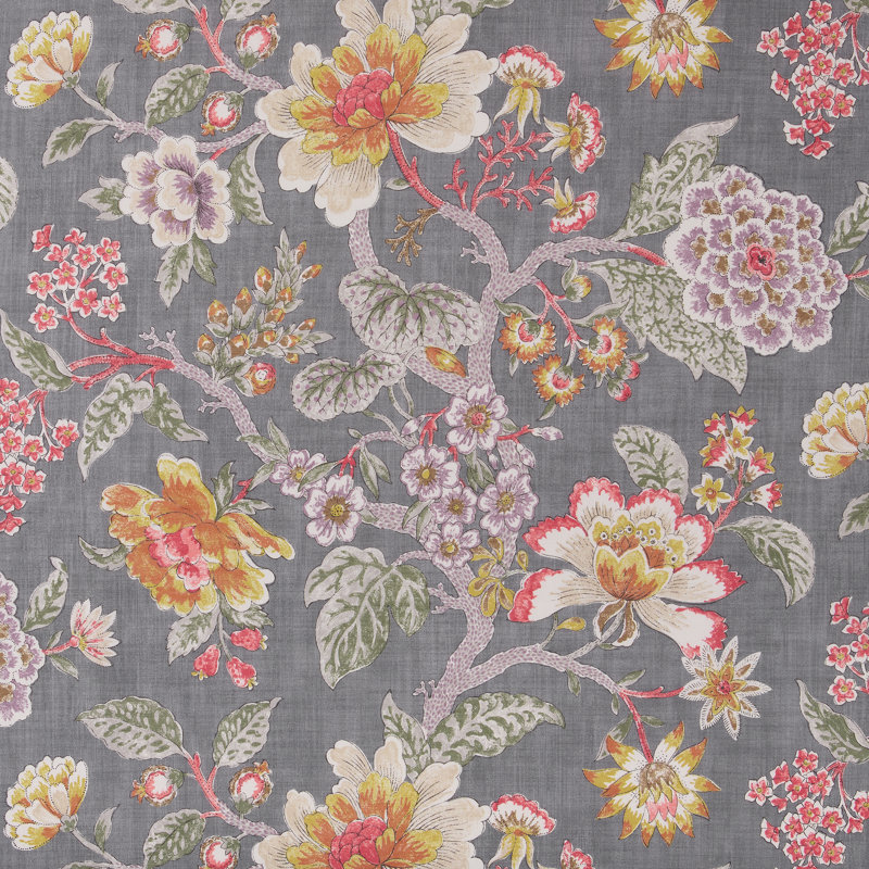 Mia Floral Tailored Drapery Panel Set