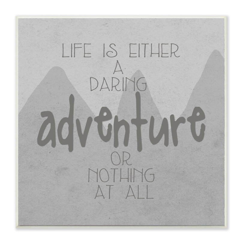 Plaque murale « life is a adventure »
